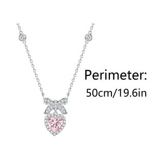 Love Bowknot Diamond Cut Necklace
